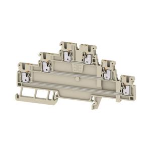 Weidmüller 2816930000 Meeretageklem Push-In-klem, Steekaansluiting Donkerbeige 50 stuk(s)