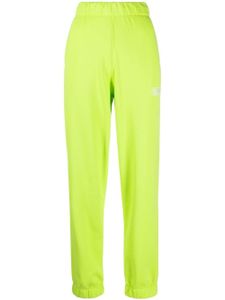 GANNI pantalon de jogging à logo brodé - Vert