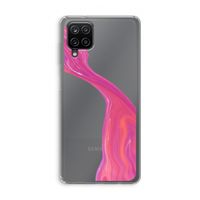 Paarse stroom: Samsung Galaxy A12 Transparant Hoesje