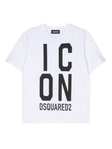 DSQUARED2 KIDS t-shirt en coton à logo imprimé - Blanc