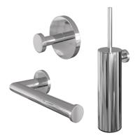 Toiletaccessoire Set Brauer Chrome 3-in-1 Chrome Brauer