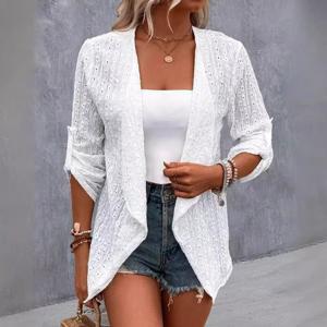 Shawl Collar Casual Loose Plain Jacket