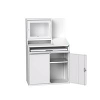 Bott Verso Computerkast | 1050x550x1650mm | 1 Legbord | 1 Schuiflade | 2 Deuren | RAL 7035 - 16928022.16 Bott Verso Computerkast | 1050x550x1650mm | 1 Legbord | 1 Schuiflade | 2 Deuren | RAL 7035 - 16928022.16