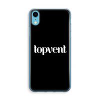 Topvent Zwart: iPhone XR Transparant Hoesje