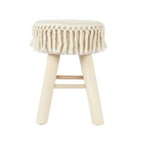 Home Deco Factory Krukje - hout - beige - bohemian - ibiza - decoratie