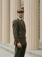 Maatpak Voor Heren | 3-delig Pak | Groen Visgraat | Finn Shelby | Peaky Blinders | Peaky Blinders