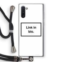 Link in bio: Samsung Galaxy Note 10 Transparant Hoesje met koord