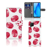 Huawei P40 Lite | Book Cover | Pink Macarons