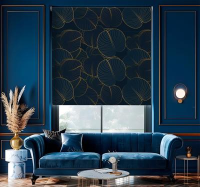 Patroon van grote bladeren elegant raambekleding