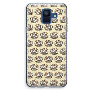 Slapende poes: Samsung Galaxy A6 (2018) Transparant Hoesje