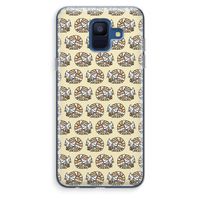 Slapende poes: Samsung Galaxy A6 (2018) Transparant Hoesje