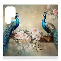 TPU Hoesje voor iPhone 15 Pro Vintage Pauwen