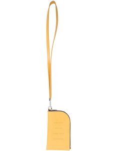 Rick Owens portefeuille en cuir à lanière - Jaune