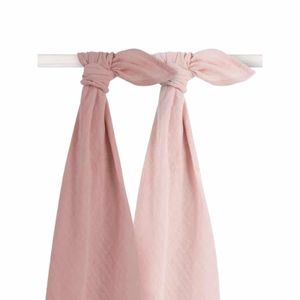 Jollein set van 2 multidoeken Bamboe Pale Pink Maat