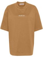 Acne Studios t-shirt en coton à logo imprimé - Marron