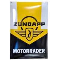 Zundapp Motorrader Emaille Bord - 60 x 40cm Zundapp Motorrader Emaille Bord - 60 x 40cm