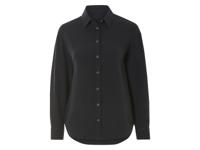 esmara Mousseline dames blouse (Zwart, 36)