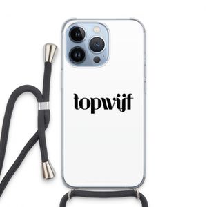 Topwijf Wit: iPhone 13 Pro Transparant Hoesje met koord