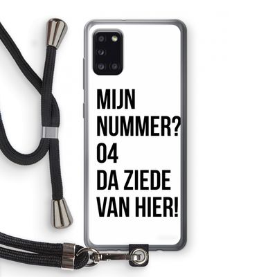 Da ziede van hier: Samsung Galaxy A31 Transparant Hoesje met koord