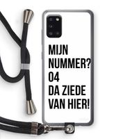 Da ziede van hier: Samsung Galaxy A31 Transparant Hoesje met koord