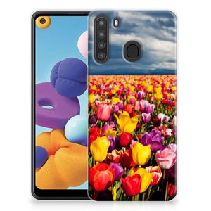 Samsung Galaxy A21 TPU Case Tulpen