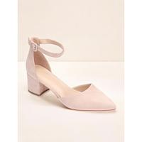 chique nude suède dameshakken met enkelbandjes - elegante pumps met spitse neus, perfect voor werk- en avondkleding Lightinthebox