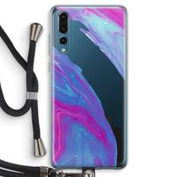 Zweverige regenboog: Huawei P20 Pro Transparant Hoesje met koord