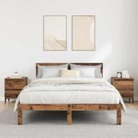 Bedkasten 2 st Old Wood 40x35x50 cm Engineered Wood