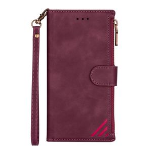 iPhone 12 Mini hoesje - Bookcase - Patroon - Pasjeshouder - Portemonnee - Kunstleer - Bordeaux Rood