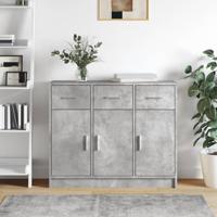 Dressoir 91x28x75 cm bewerkt hout betongrijs