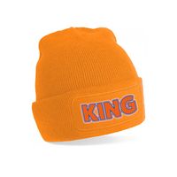 Oranje Koningsdag muts - King - one size - Verkleedhoofddeksels - thumbnail