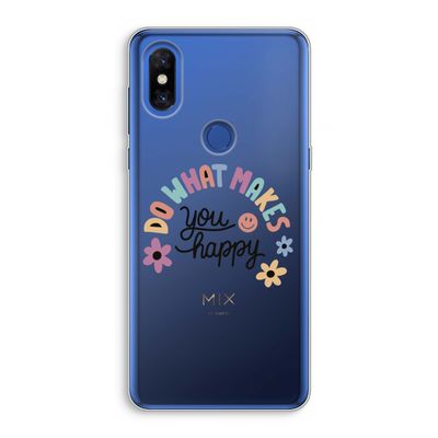Happy days: Xiaomi Mi Mix 3 Transparant Hoesje