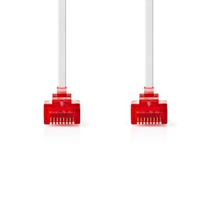 CAT6 UTP-Netwerkkabel Plat | RJ45 Male - RJ45 Male | 5,0 m | White