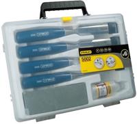Stanley Handgereedschap houtbeitelset 6-delig (6, 12, 18, 25 mm + olie & slijpsteen) - 0-16-130