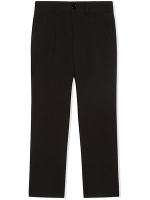 Dolce & Gabbana Kids pantalon à coupe droite - Noir