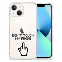 iPhone 13 Anti Shock Case Finger Don&apos;t Touch My Phone