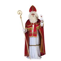 Sinterklaas kostuum - inclusief gouden staf 185 cm