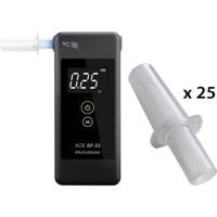 ACE AF-33 Alcoholtester Donkergrijs 0.00 tot 5.00 ‰ Incl. display - thumbnail