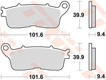 TRW Brake pad mcb 848 sh sintered metal