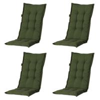 Madison - Tuinkussens Hoge Rug Panama Green - 123x50 - Groen - 4 Stuks