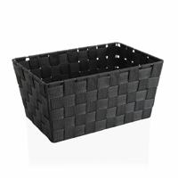 Mand Versa Groot Donker grijs Textiel (20 x 15 x 30 cm)