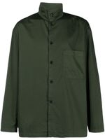 LEMAIRE chemise en coton à col montant - Vert