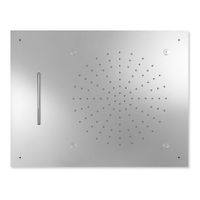 Hoofddouche Tres Exclusive | 50x65 cm | Met waterval | Rechthoek | Chroom