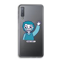 Zwaai: Samsung Galaxy A7 (2018) Transparant Hoesje