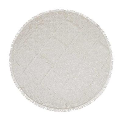 Unique Living Tafelkleed/tafellaken - Rond - lichtgrijs - Dia 160 cm - Buiten en binnen geschikt