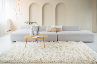 MOMO Rugs - Vloerkleed Snow White Plain Ivory - 250x350 cm