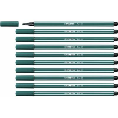 Markeerstiften Stabilo Pen 68 Turquoise (10 Onderdelen)