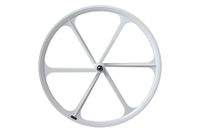 Teny Rim Six Spoke Fixed Gear Voorwiel - Wit Teny Rim Six Spoke Fixed Gear Voorwiel - Wit
