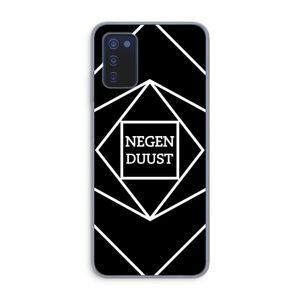 Negenduust geometrisch: Samsung Galaxy A03s Transparant Hoesje