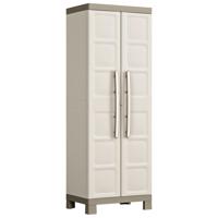 Keter Opbergkast met schappen Excellence 182 cm beige en taupe
